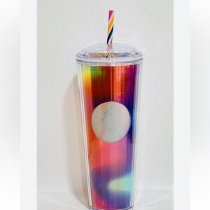 Starbucks Summer 2021 Rainbow Kaleidoscope Venti Tumbler 24 oz acrylic tumbler